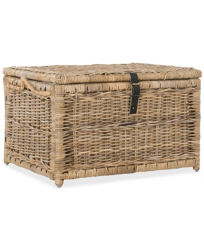 Furniture Jonathan Y Happimess Caden 30'' Wicker Storage Trunk In Natural