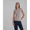 Club Monaco Taupe Bowee Tee In Size Xs