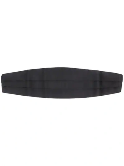 Givenchy Pleated Tuxedo Belt In Black