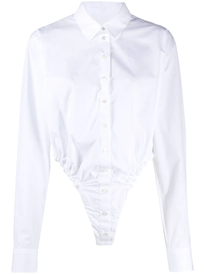 Y/project Cut-out Button-up Shirt In White