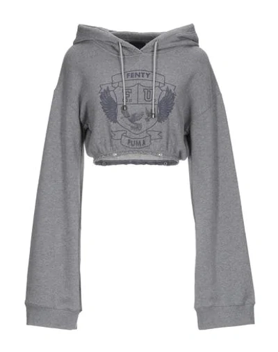 Fenty X Puma Hooded Sweatshirt In Grey