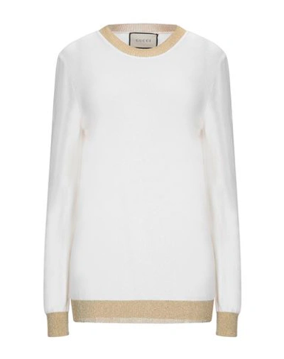 Gucci Cashmere Blend In Ivory