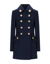 Dolce & Gabbana Coats In Dark Blue