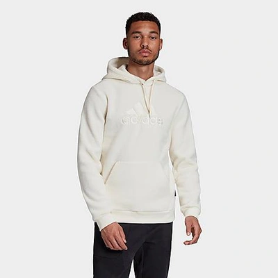 Adidas Originals Adidas Men's Sherpa Winter Hoodie In White