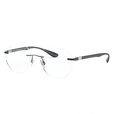 Ray Ban Rb8766 Eyeglasses Sand Black Frame Clear Lenses 51-23