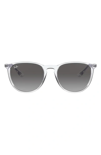 Ray Ban Erika Color Mix Sunglasses Violet Frame Grey Lenses 54-18 In Transparent Light Gray