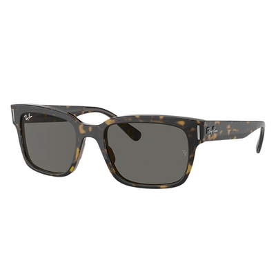 Ray Ban Jeffrey Sunglasses Tortoise Frame Grey Lenses 55-20