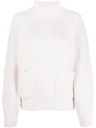 Fedeli Ribbed Cashmere Jumper In Weiss