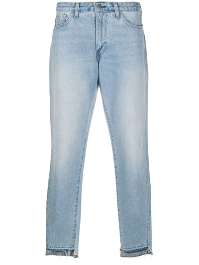 Levi's Release-hem Straight Leg Jeans In Blue