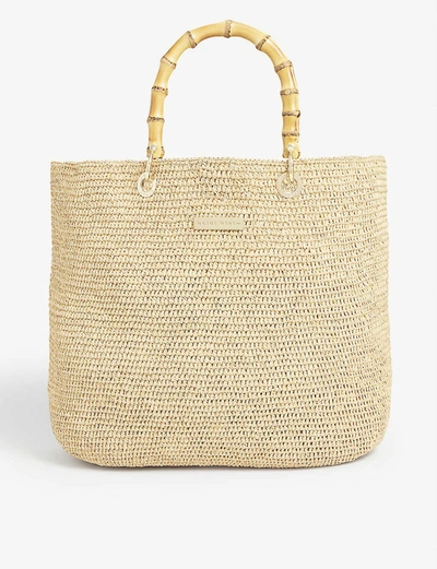 Heidi Klein Savannah Medium Woven Tote Bag In Natural