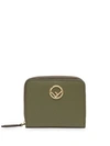 Fendi Medium Zip-around In Green