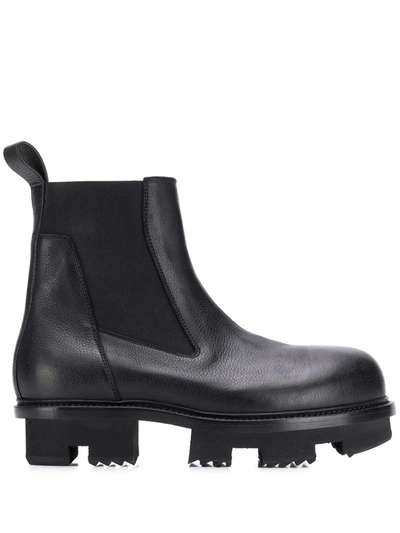Rick Owens Pull-on Ankle Boots In Black