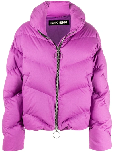 Ienki Ienki Dahlia High-neck Puffer Jacket In Purple