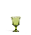 Tory Burch Pressed-glass Water Glass, Set Of 4 In Green