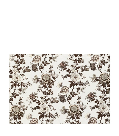 Tory Burch Happy Times Bouquet Placemat, Set Of 4 In Brown