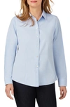 Foxcroft Dianna Non-iron Cotton Shirt In Blue Wave