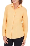 Foxcroft Dianna Non-iron Cotton Shirt In Golden Rod
