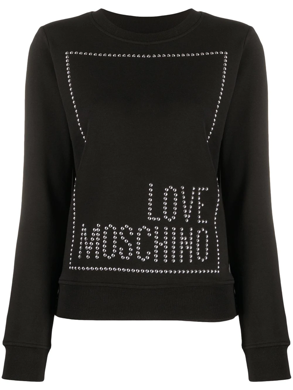 love moschino black sweatshirt