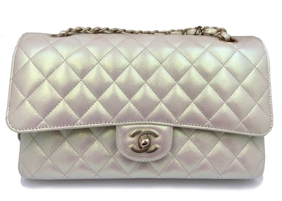 Pre-owned Chanel  Classic Handbag Iridescent Ivory