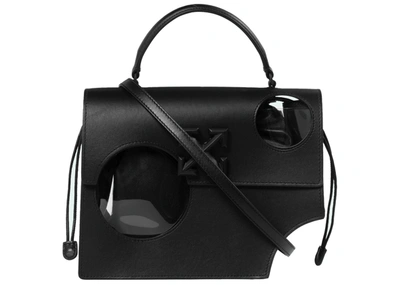 Pre-owned Off-white  2.8 Jitney Hole-detail Crossbody Bag Black