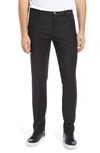 Bugatchi Solid Stretch Pants In Caviar