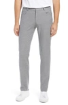 Bugatchi Solid Stretch Pants In Platinum