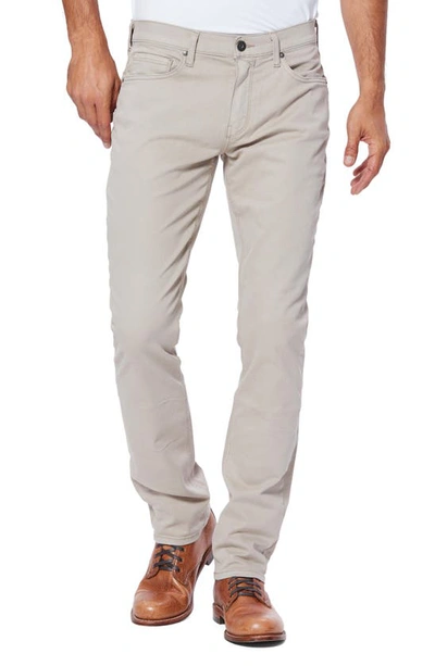 Paige Federal Slim Straight Leg Twill Pants In Clean Khaki