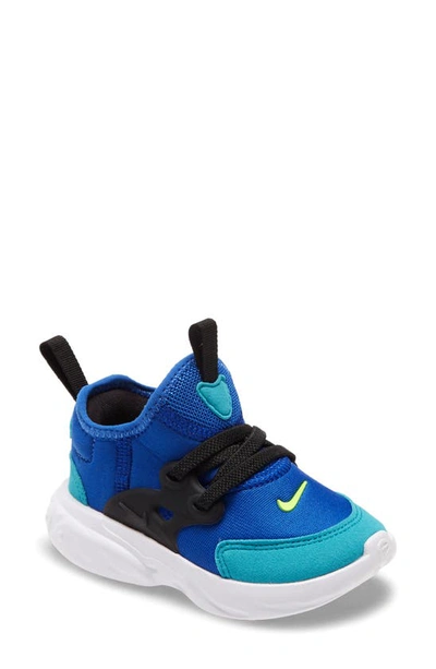 Nike Babies' Presto React Sneaker In Blue/ Green-black-aqua
