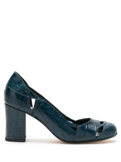 Sarah Chofakian Bruxelas Leather Shoes In Blue