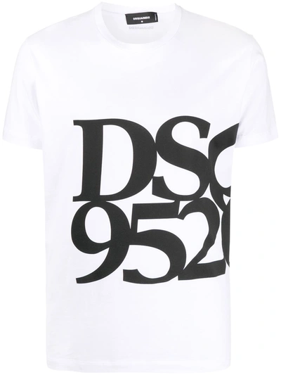 Dsquared2 Anniversary T-shirt With Dsq 95/20 Print In White,black