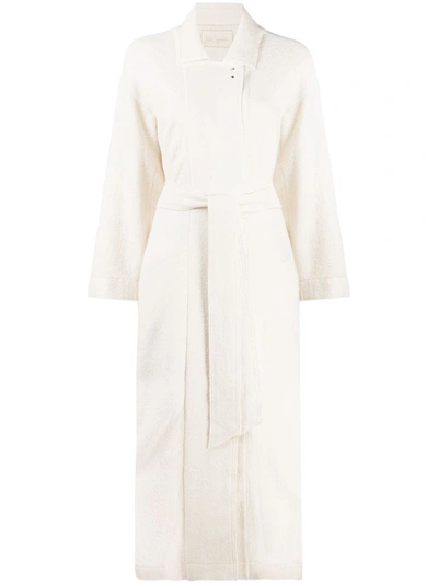 Mes Demoiselles Caribou Belted Coat In White
