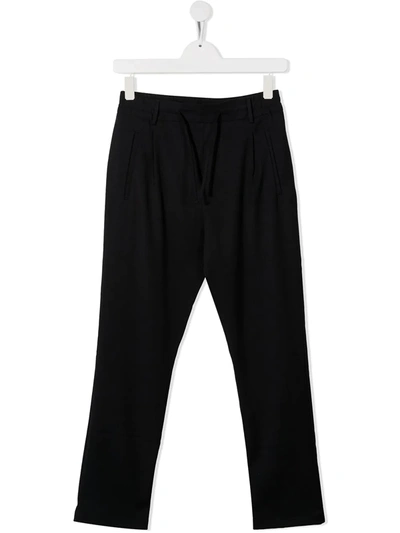 Paolo Pecora Teen Straight Leg Track Trousers In Blue