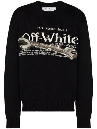 Pre-owned Off-white  Pascal Tool Knit Sweater Black/white