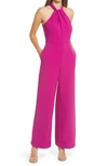 Julia Jordan Halter Neck Jumpsuit In Orchid