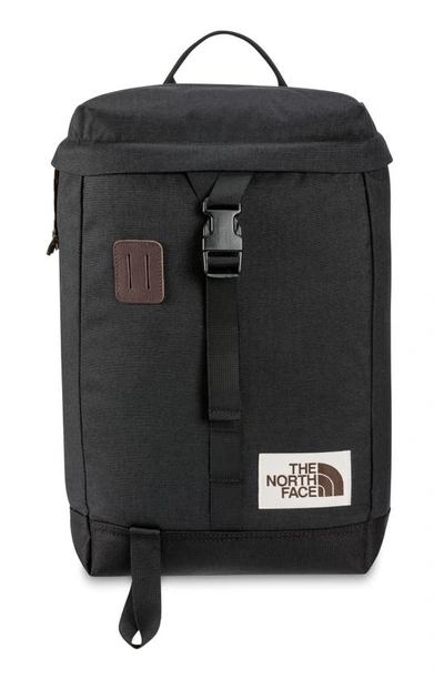 The North Face Water Repellent Top Loader Daypack In Tnf Black Heather