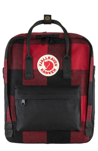 Fjall Raven Kånken Water Resistant Backpack In Red-black