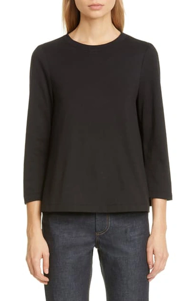 Marc Jacobs Bow Back Jersey Swing Top In Black