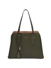 The Marc Jacobs Women's The Editor Leather Satchel In Balsam Fir