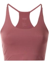 Girlfriend Collective Cleo Racerback Sports Bra In Fig