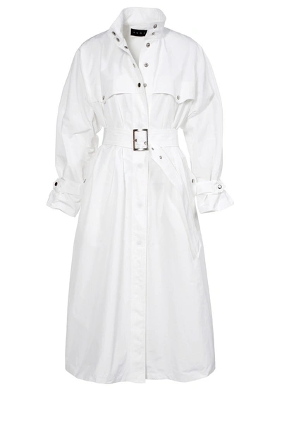 Aggi Vanda White Milk Trench Coat