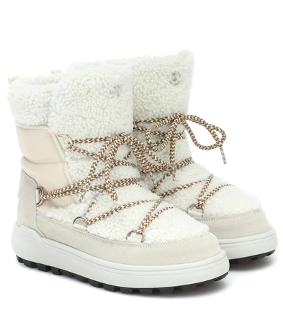 Bogner Chamonix 3 Shearling Snow Boots In White