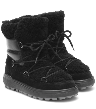 Bogner Chamonix 3 Shearling Snow Boots In Black