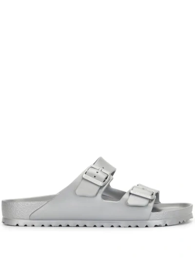 Birkenstock Arizona Metallic Sandals In Grey