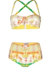 Etro Bikini With Multicolored Foulard Print