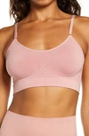 Yummie Convertible Scoop Neck Bralette In Ash Rose