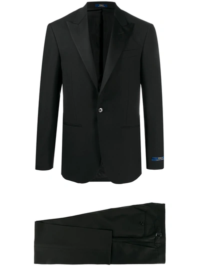 Polo Ralph Lauren Fitted Tuxedo Suit In Black