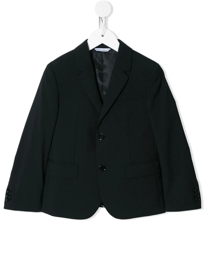 Dolce & Gabbana Kids' Single-breasted Blazer In Black