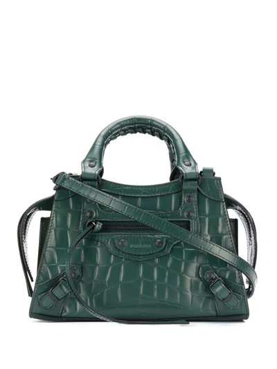 Balenciaga Forest Green Neo Classic Mini Top Handle Bag