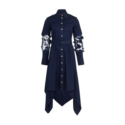 Thebe Magugu Shirt Dress In Navy