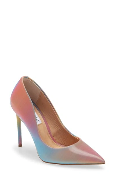 Steve Madden Vala Pointy Toe Pump In Rainbow Multi